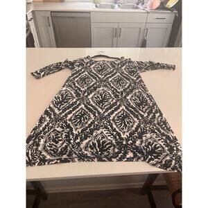 Lily Pulitzer Ophelia Dress Large Black White Criss Cross Back
